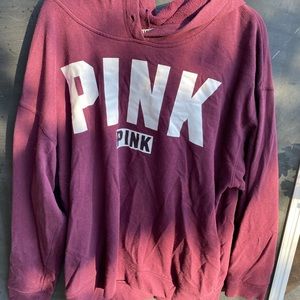 PINK maroon hoodie